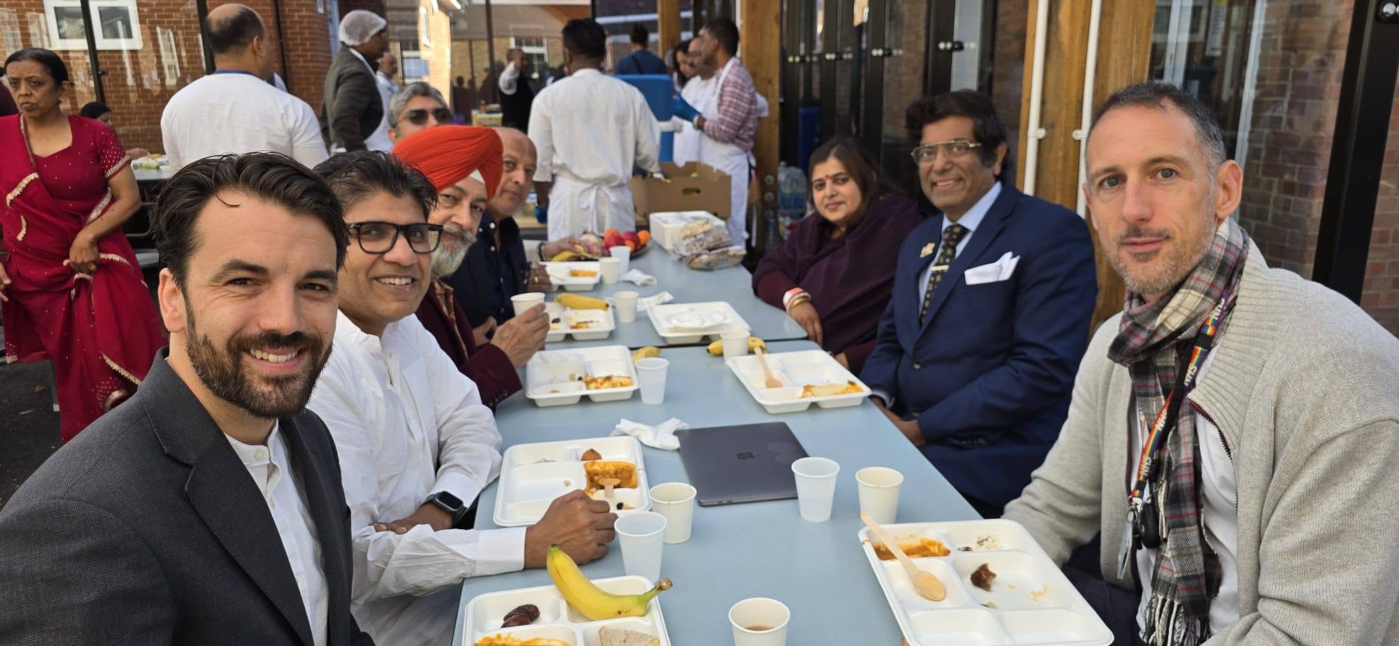 Shared prasad lunch