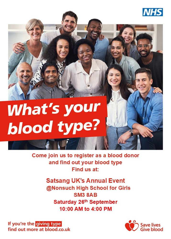 NHS blood donor registration drive